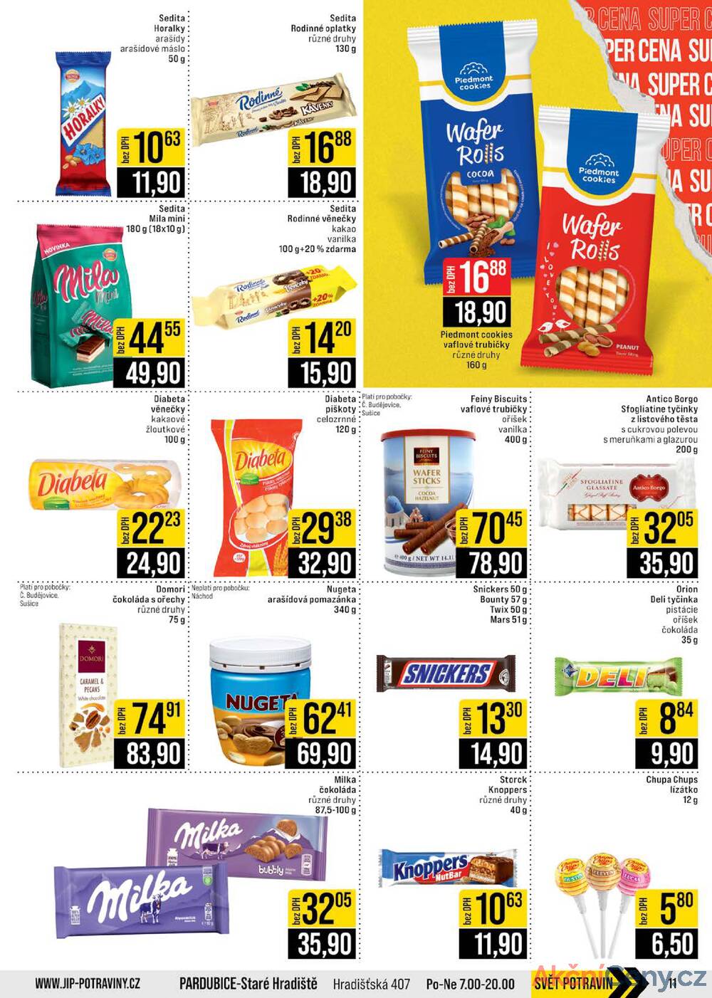 JIP Cash & Carry České Budějovice, Most, Náchod, Polička, Sušice a Svoboda nad Úpou od 21.1. do 27.1.2026