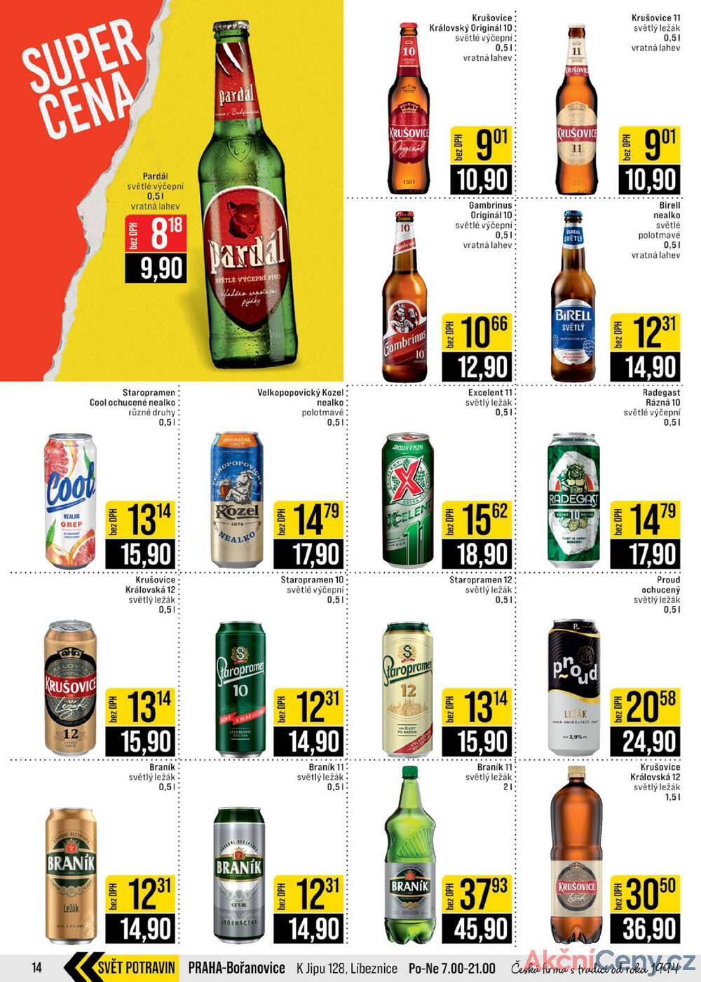 JIP Cash & Carry České Budějovice, Most, Náchod, Polička, Sušice a Svoboda nad Úpou od 21.1. do 27.1.2026