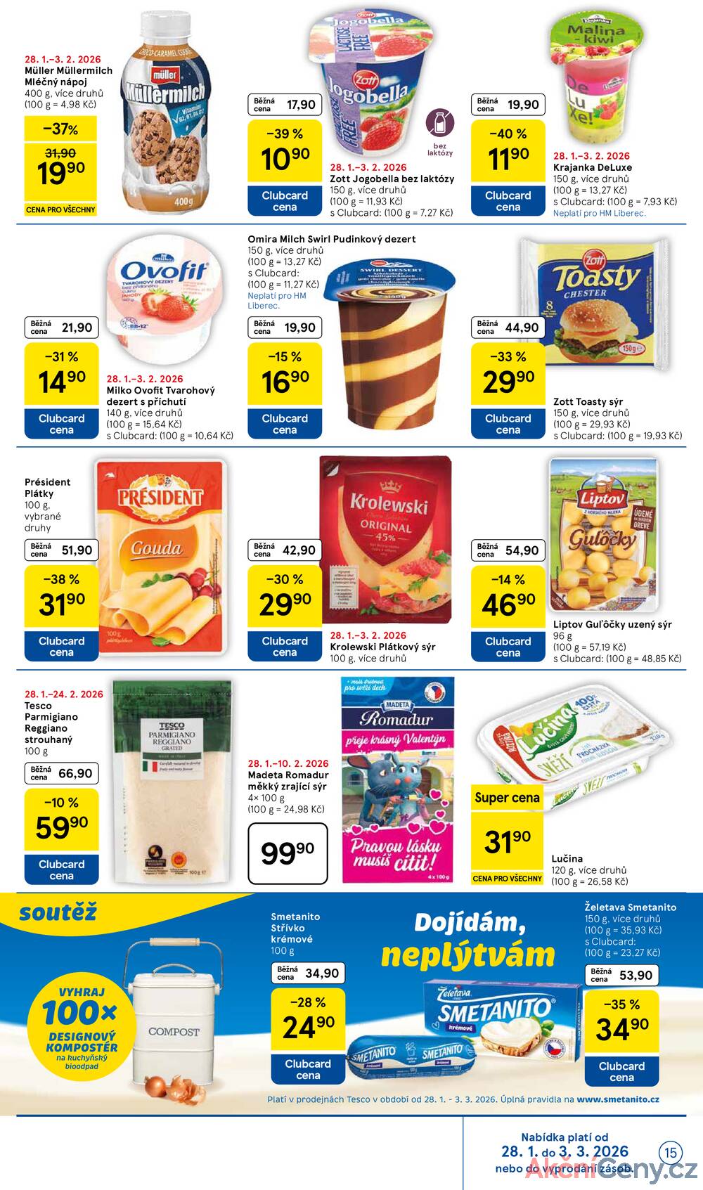 Tesco malé hypermarkety od 28.1. do 3.2.2026