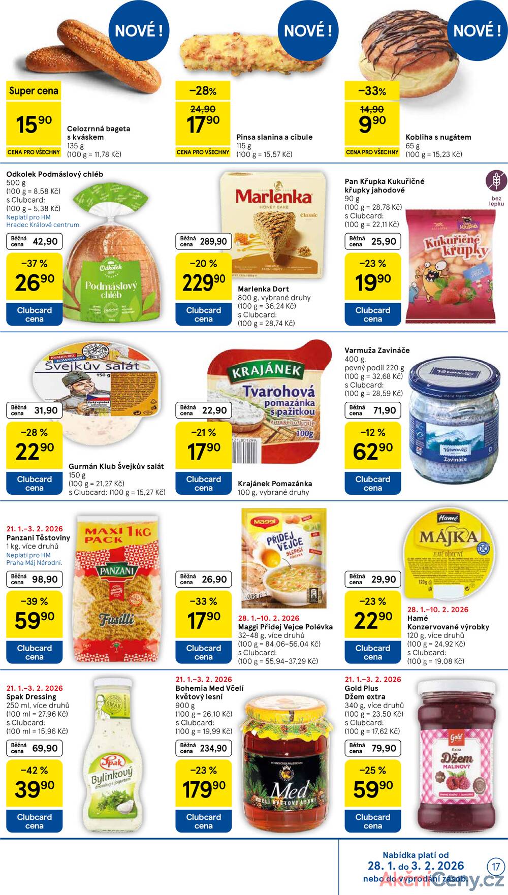 Tesco malé hypermarkety od 28.1. do 3.2.2026