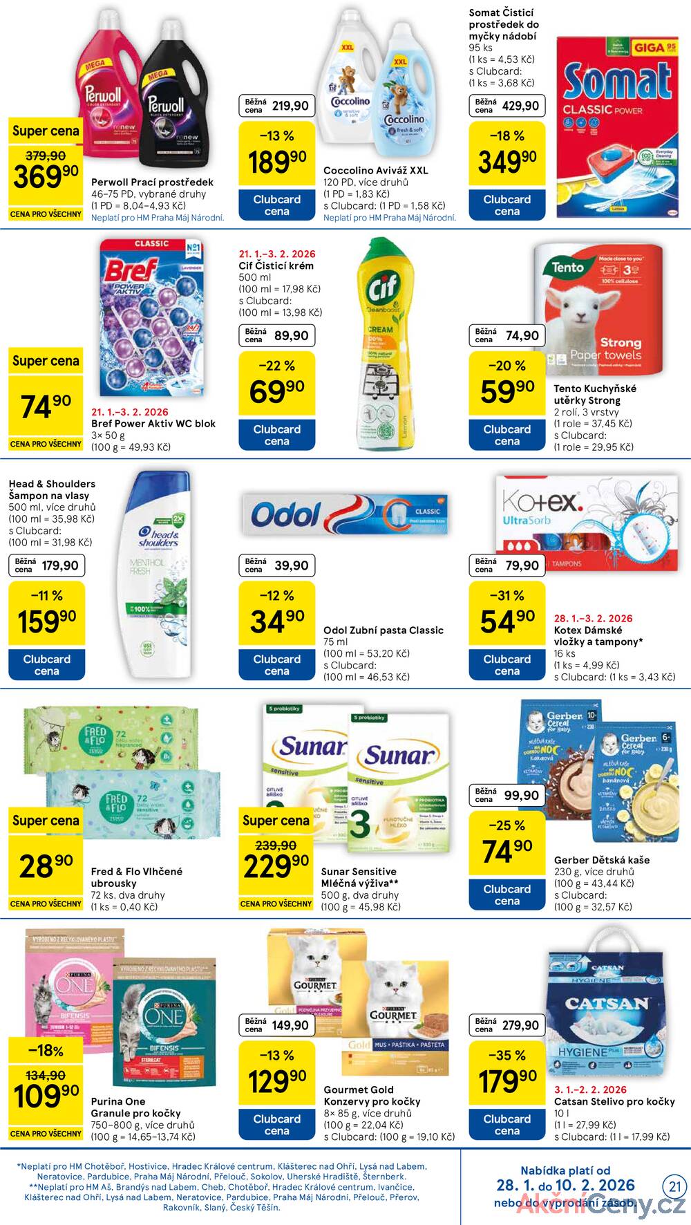 Tesco malé hypermarkety od 28.1. do 3.2.2026