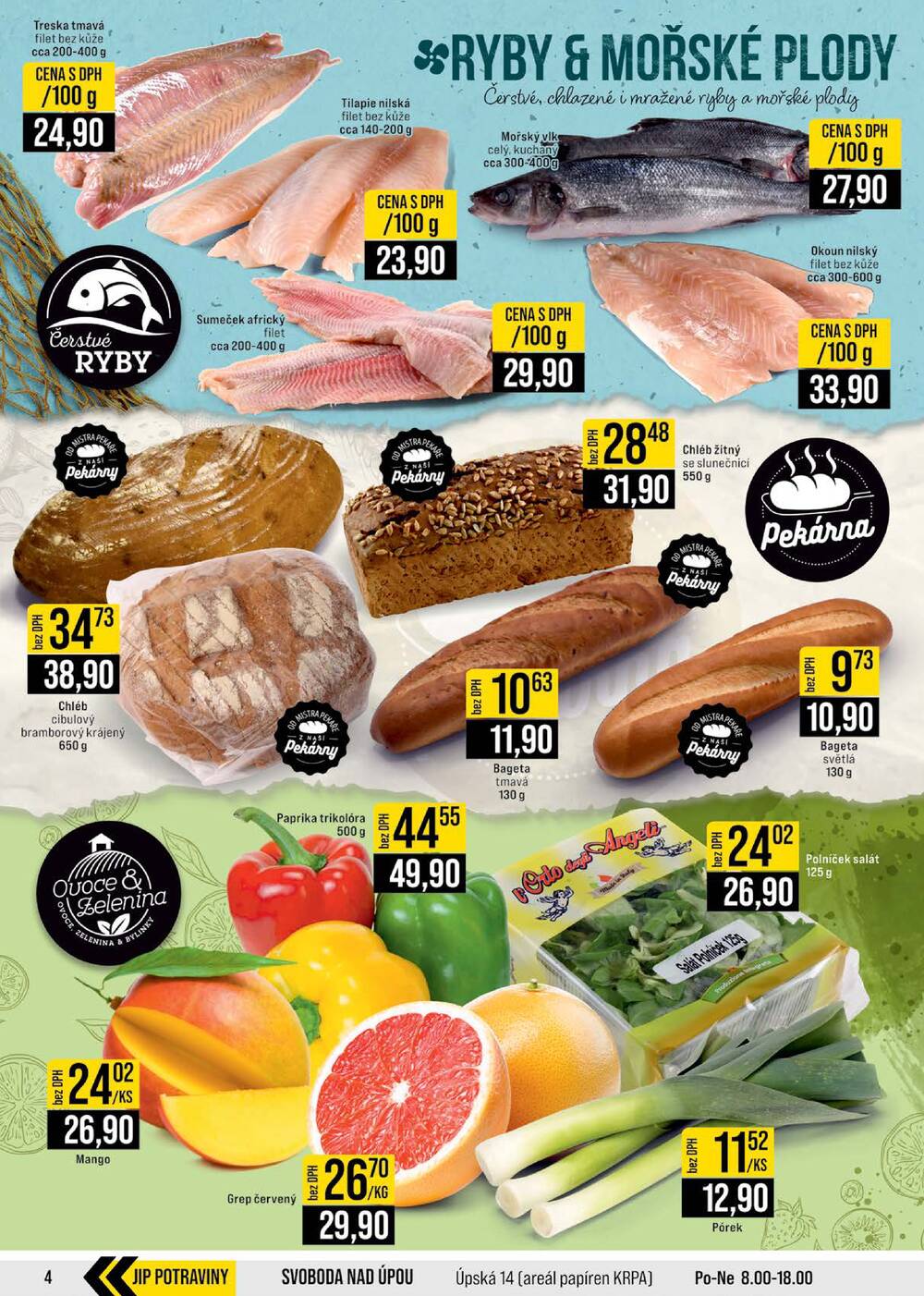 Leták JIP - JIP Cash & Carry Brno, Praha, Ostrava, Jilemnice, Pardubice, Ostrava, Karlovy Vary, Olomouc a Zlín od 28.1. do 3.2.2026 - strana 4