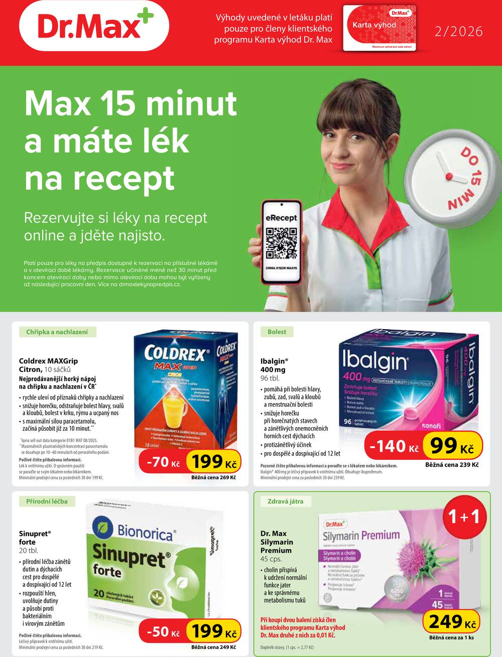 Leták Dr.Max - Dr.Max od 1.2. do 28.2.2026 - strana 1