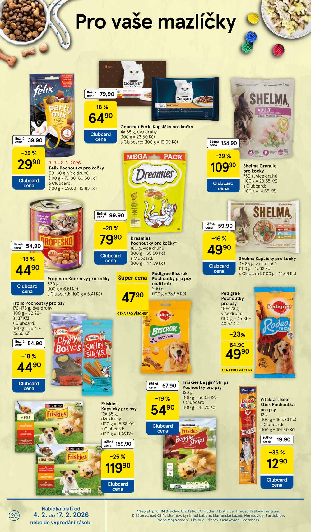 Tesco malé hypermarkety od 4.2. do 10.2.2026