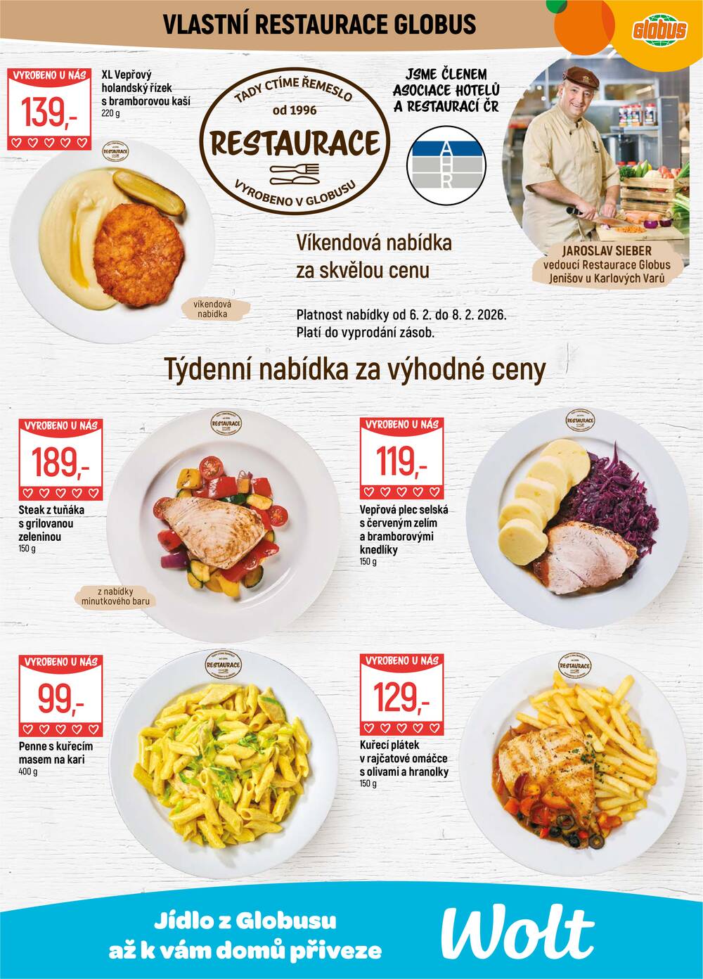 Leták Globus - Akční leták Globus 4.2. - 10.2.2026 - Globus Jenišov u Karlových Varů - strana 8