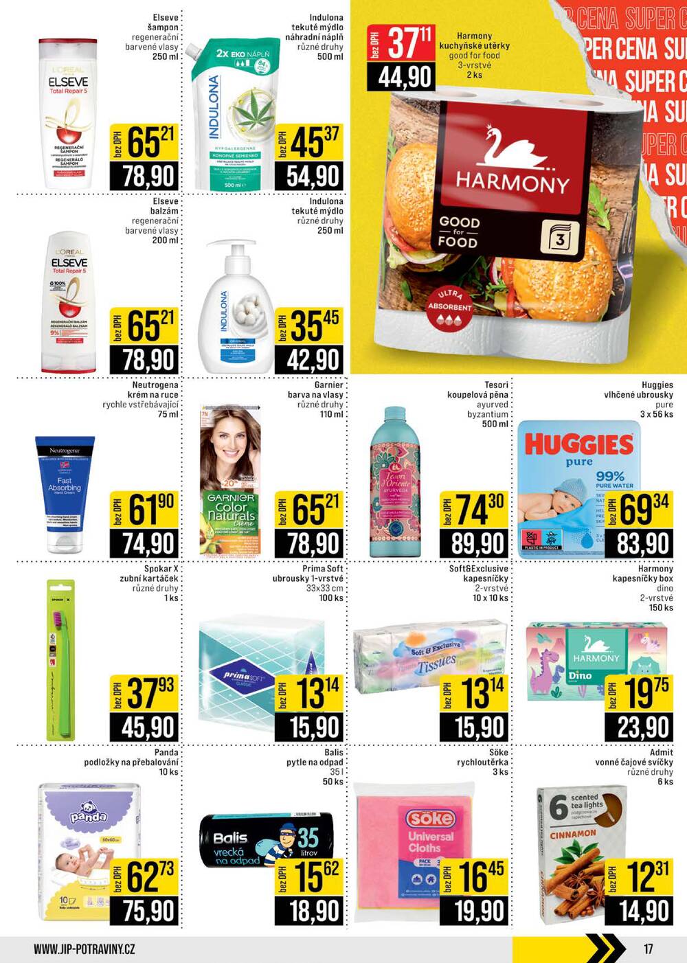 JIP Cash & Carry Brno, Praha, Ostrava, Jilemnice, Pardubice, Ostrava, Karlovy Vary, Olomouc a Zlín od 4.2. do 10.2.2026