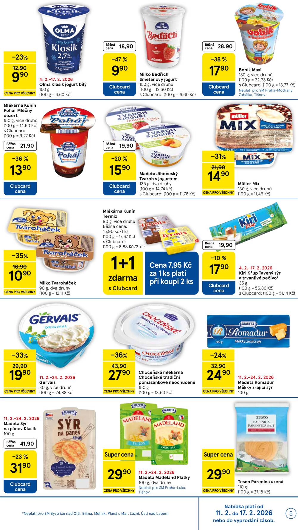 Leták Tesco - Tesco supermarkety od 11.2. do 17.2.2026 - strana 5