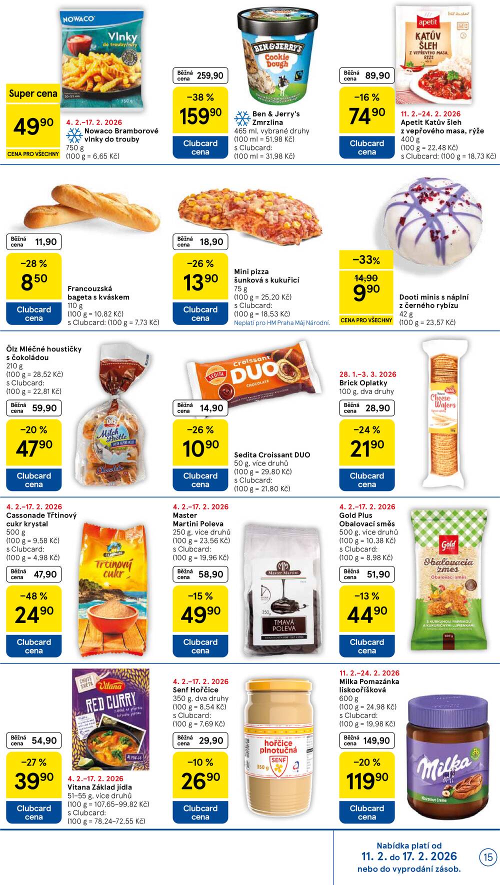 Tesco malé hypermarkety od 11.2. do 17.2.2026