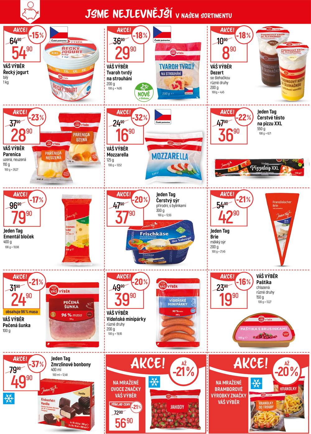 Leták Globus - Akční leták Globus 11.2. - 17.2.2026 - Globus Jenišov u Karlových Varů - strana 1