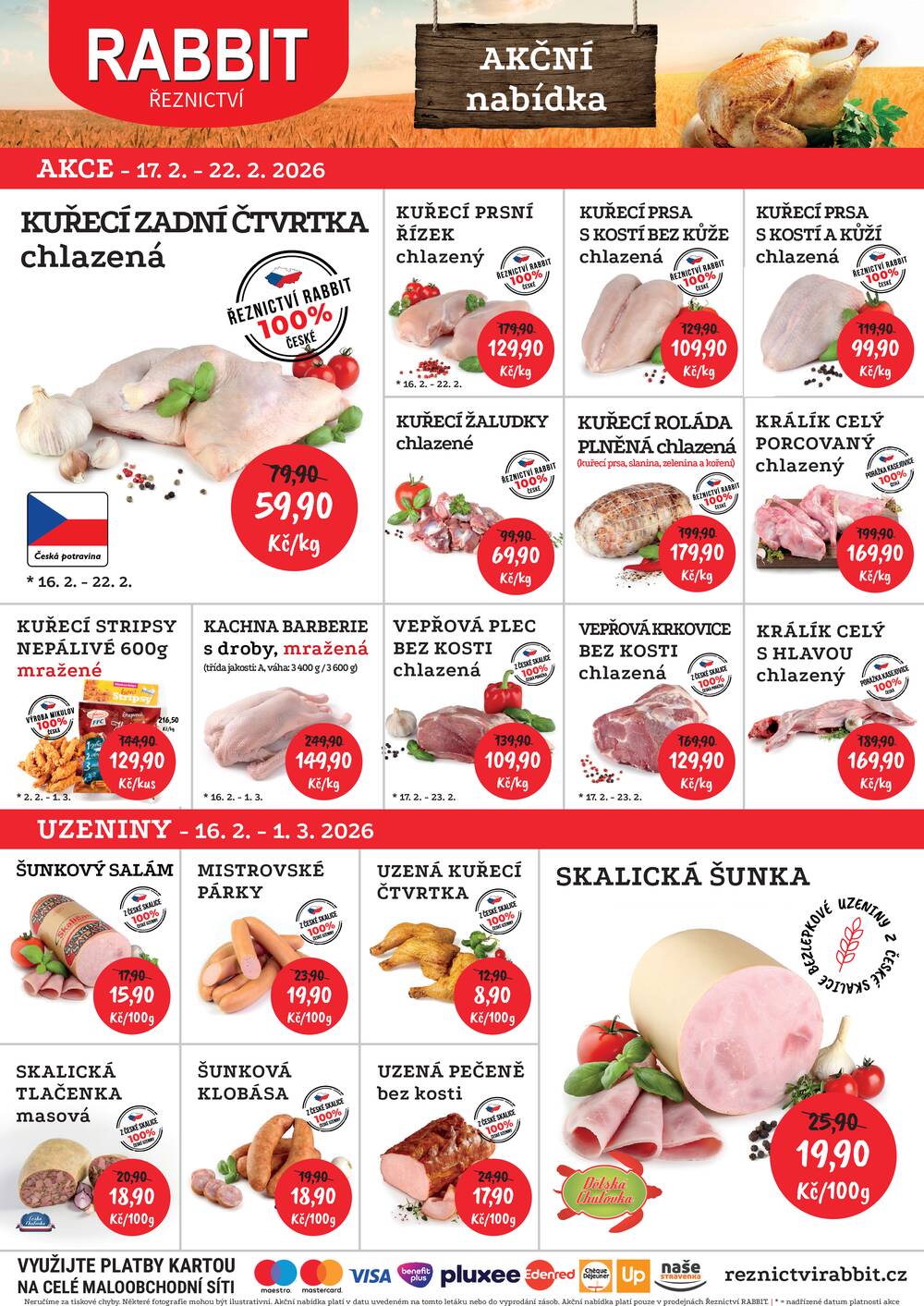 Leták RABBIT řeznictví - RABBIT řeznictví od 16.2. do 22.2.2026 - strana 1 Leták RABBIT řeznictví - RABBIT řeznictví od 16.2. do 22.2.2026 - strana 1