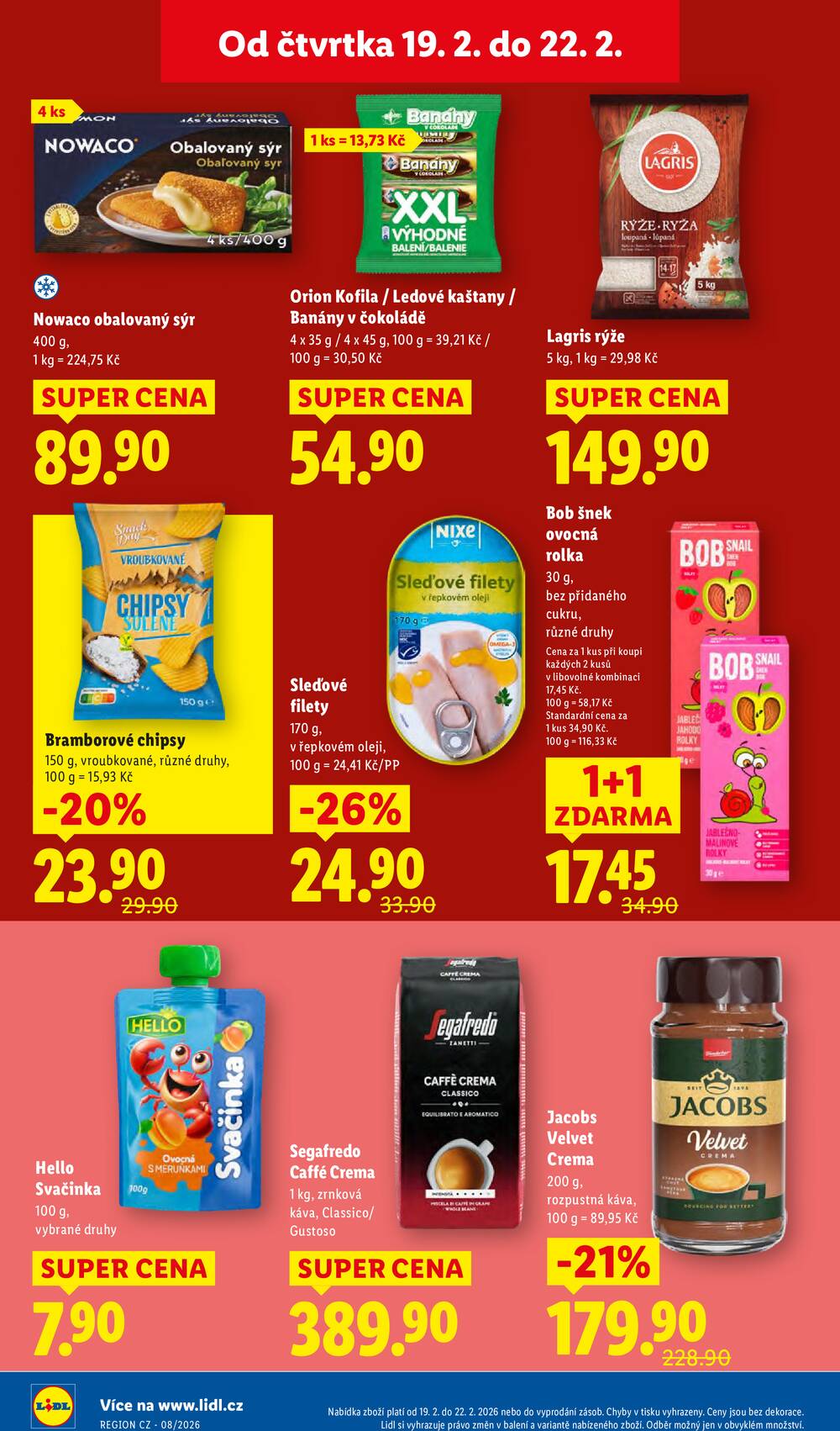Lidl Čtvrtek od 19.2. do 22.2.2026
