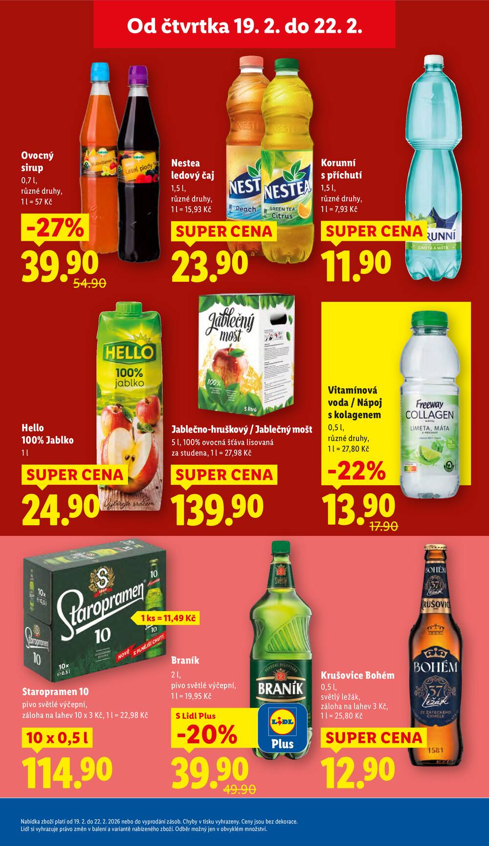 Lidl Čtvrtek od 19.2. do 22.2.2026