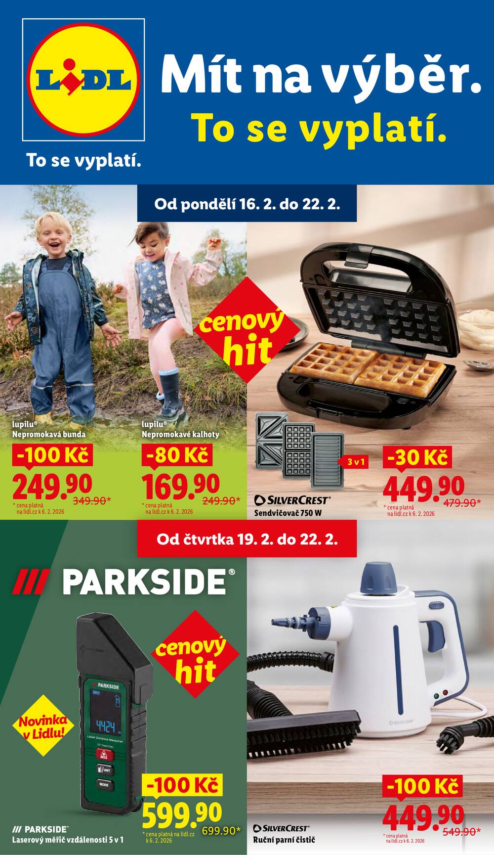 Leták Lidl - Lidl Spotřební zboží 16.2. - 22.2. - strana 1