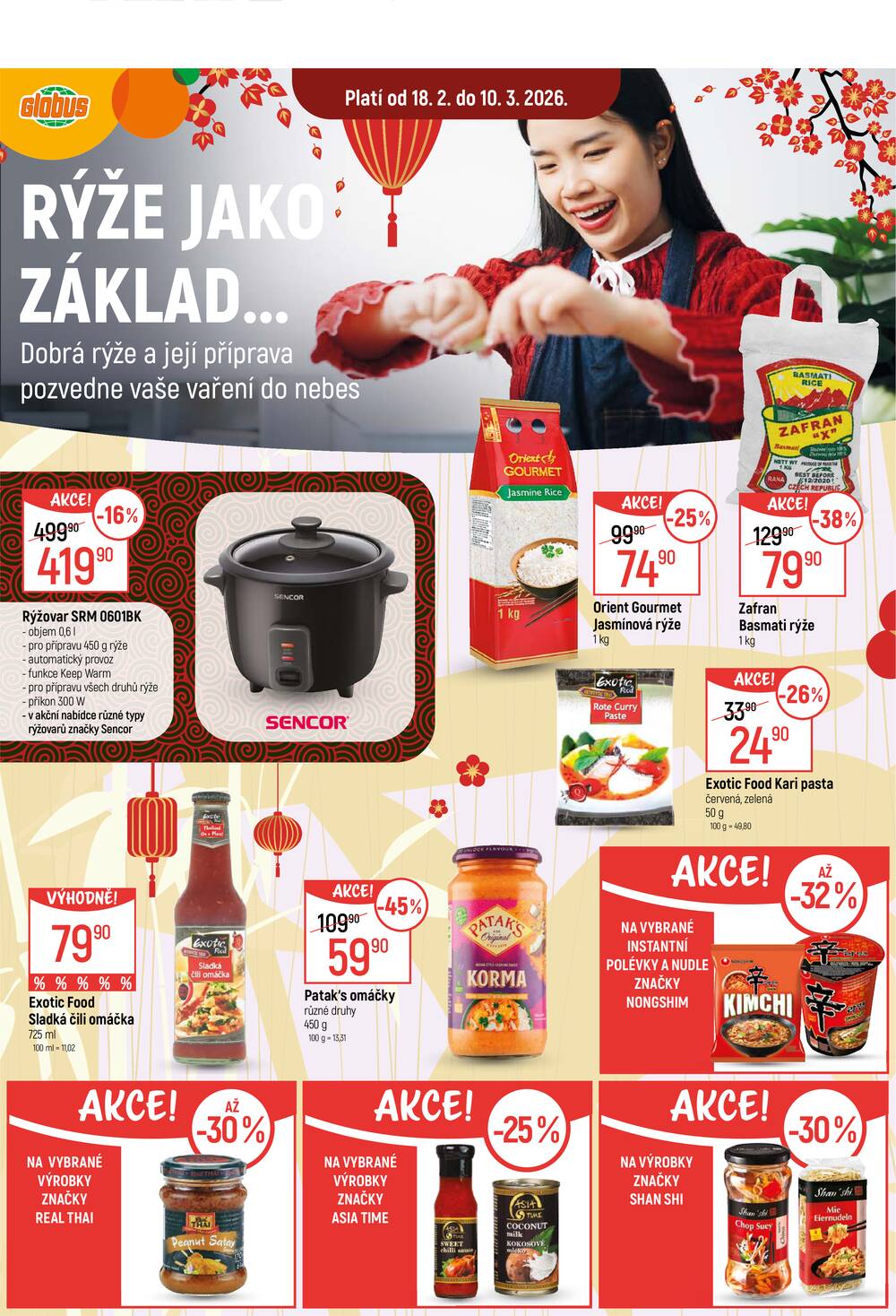 Akční leták Globus 18.2. - 10.3.2026 - Globus Praha - Centrum Černý Most