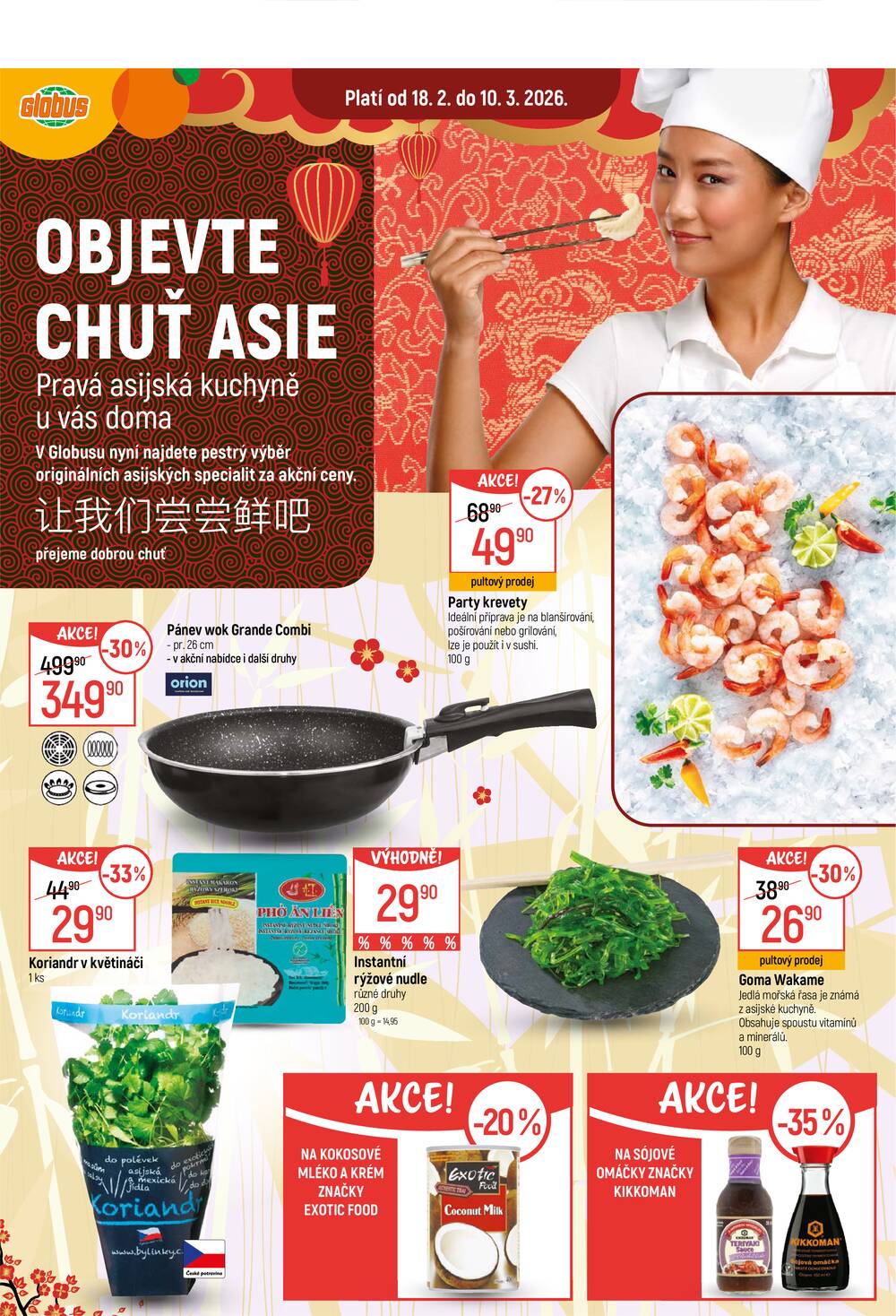Akční leták Globus 18.2. - 24.2.2026 - Globus Praha - Čakovice