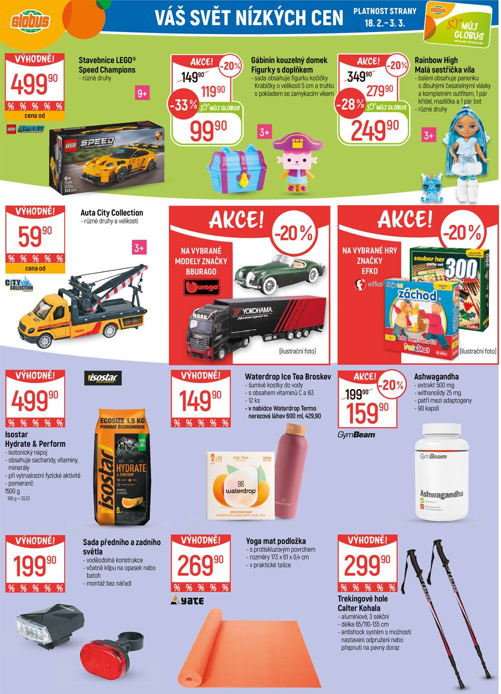 Akční leták Globus 18.2. - 24.2.2026 - Globus Praha - Čakovice