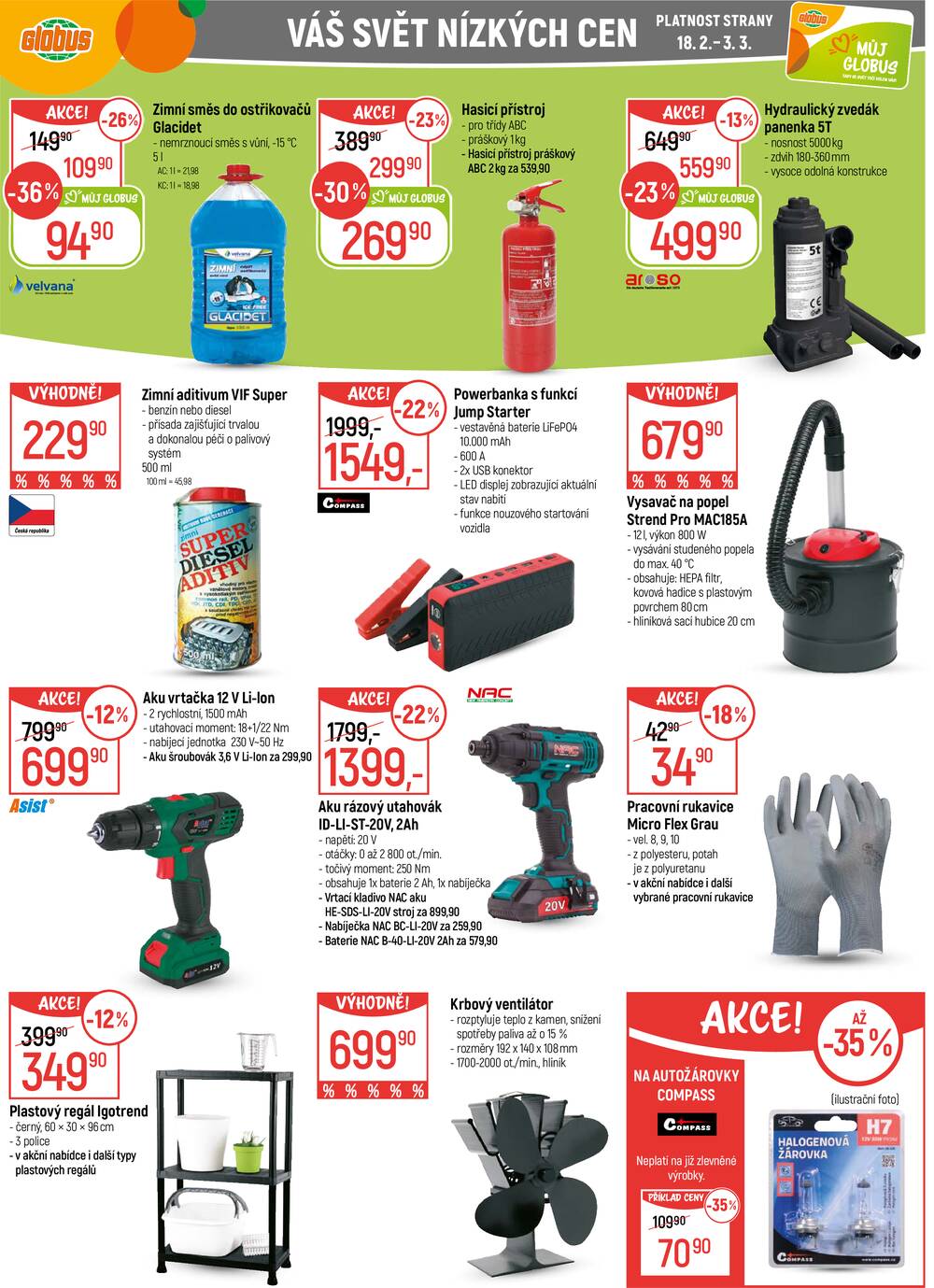 Leták Globus - Akční leták Globus 18.2. - 24.2.2026 - Globus České Budějovice - strana 37
