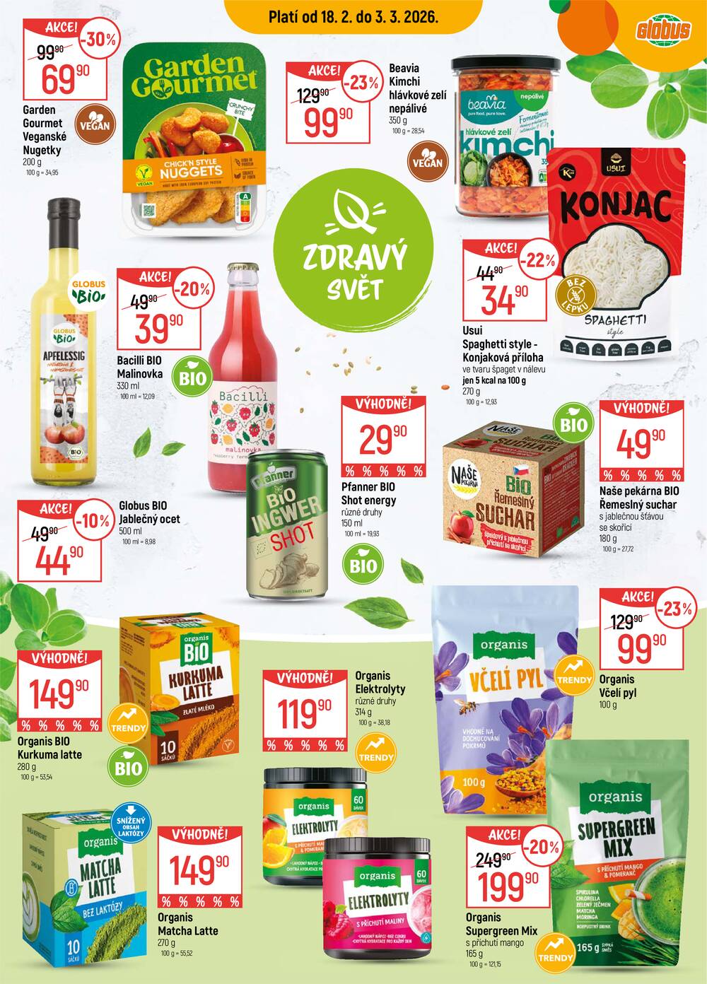 Leták Globus - Akční leták Globus 18.2. - 24.2.2026 - Globus Jenišov u Karlových Varů - strana 16