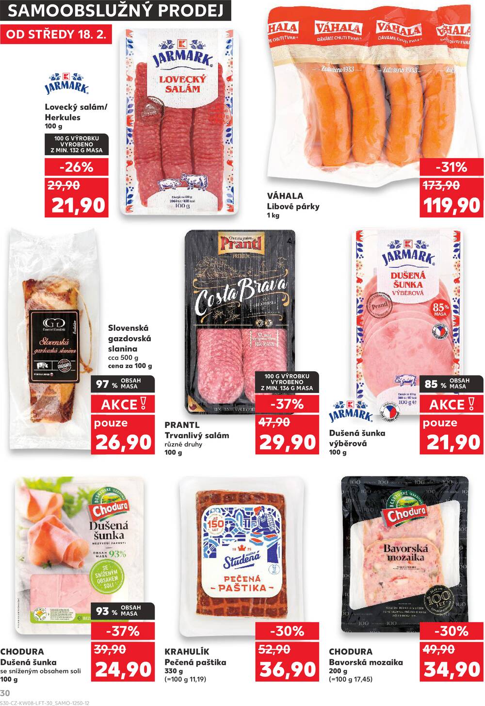 Leták Kaufland - Kaufland 18.2. - 24.2. - Kaufland - Třeboň - strana 30
