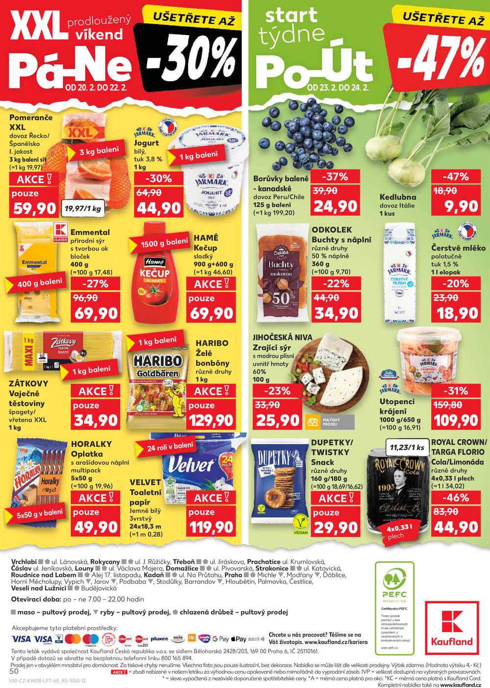 Leták Kaufland - Kaufland 18.2. - 24.2. - Kaufland - Praha 8 (Malý Klín) - strana 50