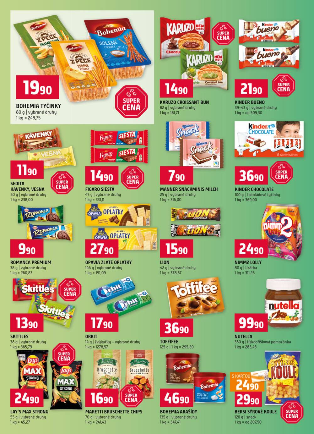 Terno Třeboň, Týn n. Vlt., Bechyně, České Budějovice, Hradec Králové, Olomouc, Borovany od 25.2. do 3.3.2026