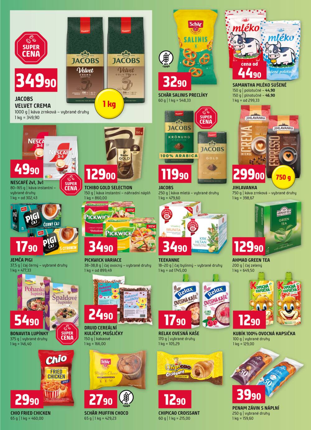 Terno Třeboň, Týn n. Vlt., Bechyně, České Budějovice, Hradec Králové, Olomouc, Borovany od 25.2. do 3.3.2026