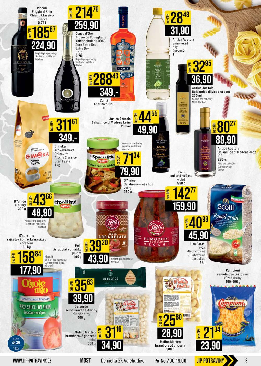 JIP Cash & Carry České Budějovice, Most, Náchod, Polička, Sušice a Svoboda nad Úpou od 18.2. do 24.2.2026