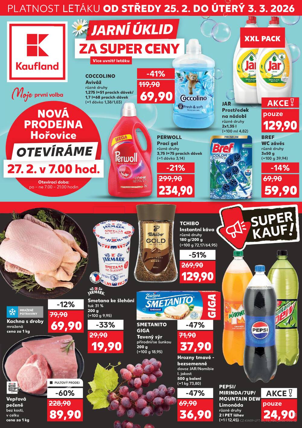 Leták Kaufland - Kaufland 25.2. - 3.3. - Kaufland - Teplice - strana 1