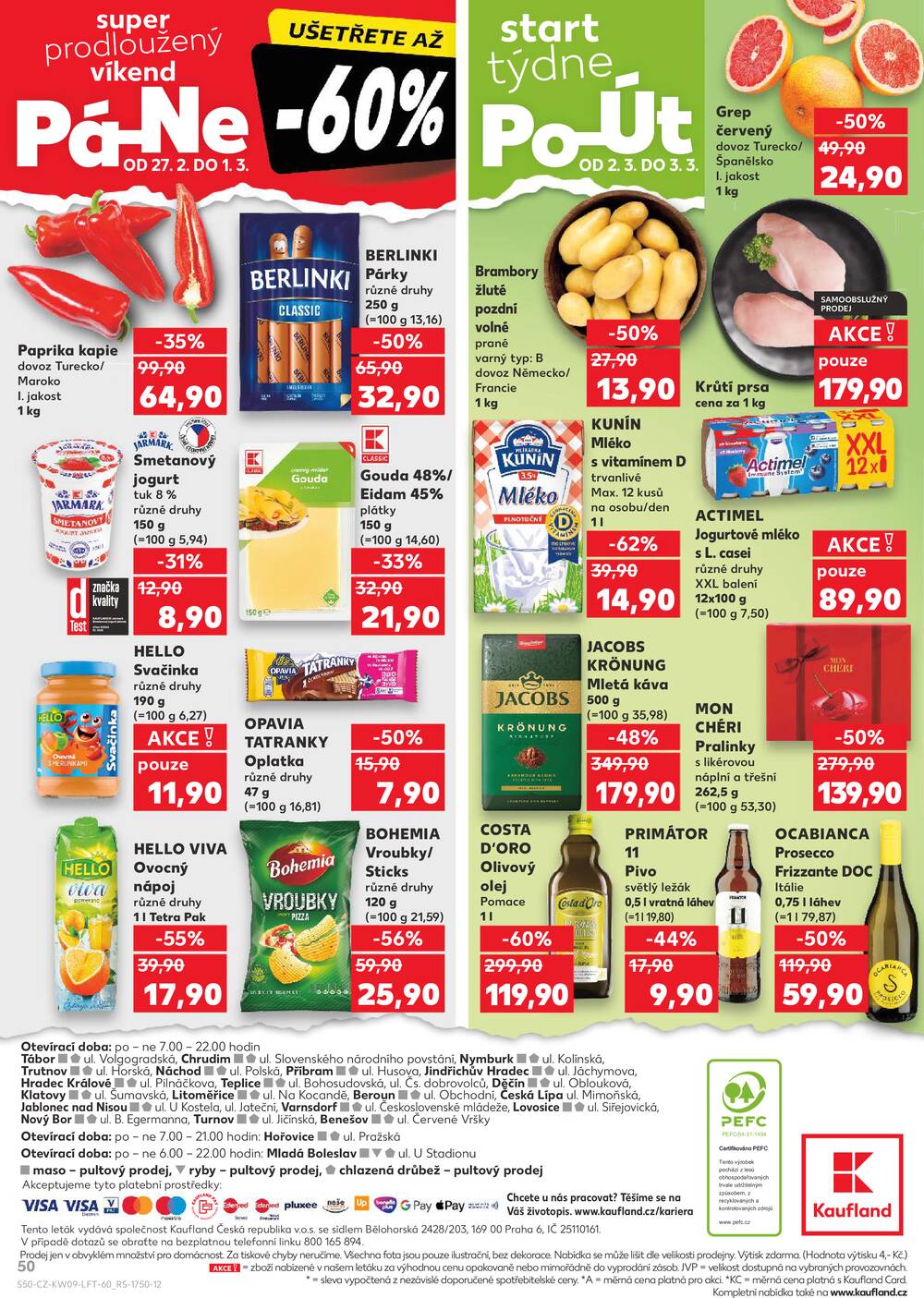 Kaufland 25.2. - 3.3. - Kaufland - Teplice