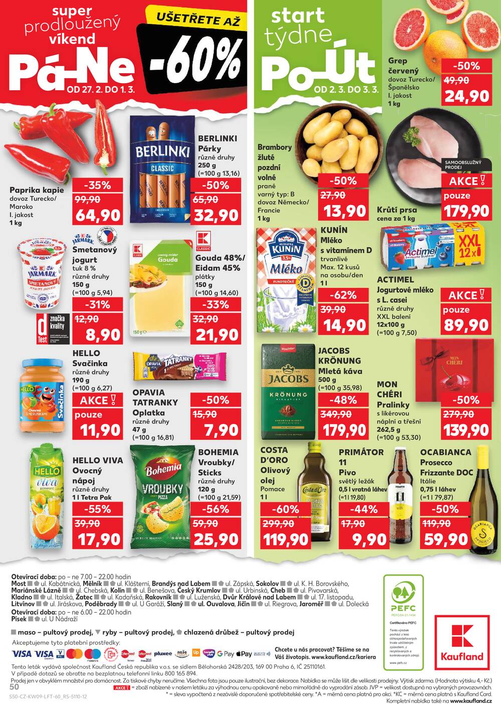 Leták Kaufland - Kaufland 25.2. - 3.3. - Kaufland - Kolín - strana 50 Leták Kaufland - Kaufland 25.2. - 3.3. - Kaufland - Kolín - strana 50