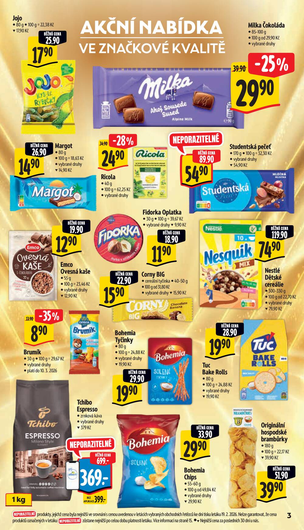 Albert Supermarket od 25.2. do 3.3.2026