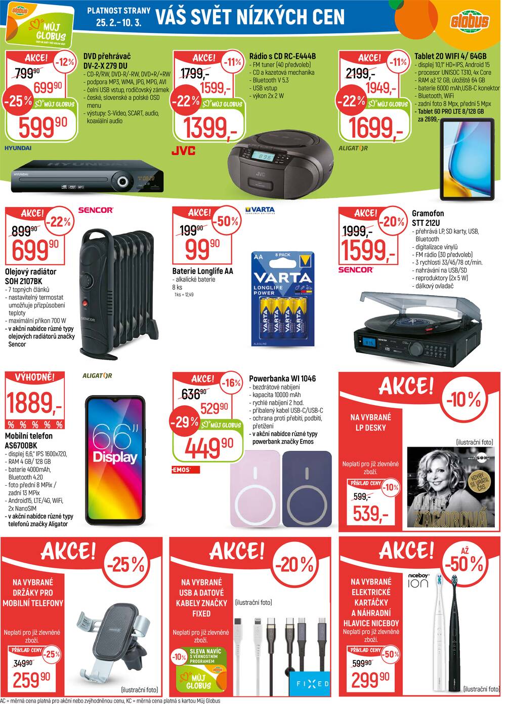 Akční leták Globus 25.2. - 3.3.2026 - Globus Olomouc