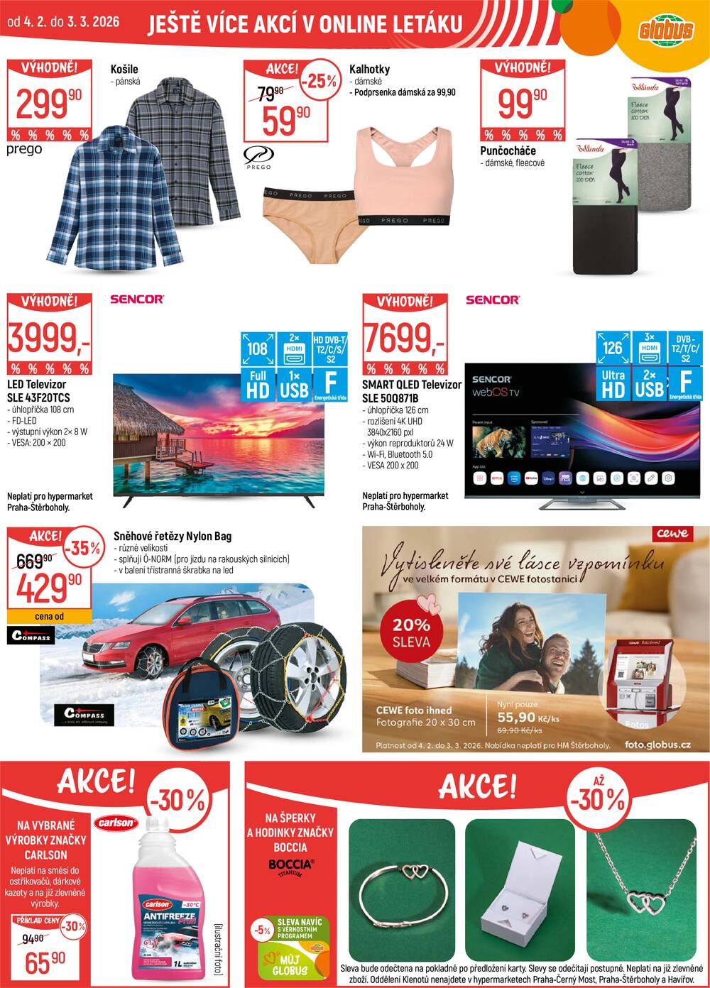 Akční leták Globus 25.2. - 3.3.2026 - Globus Olomouc