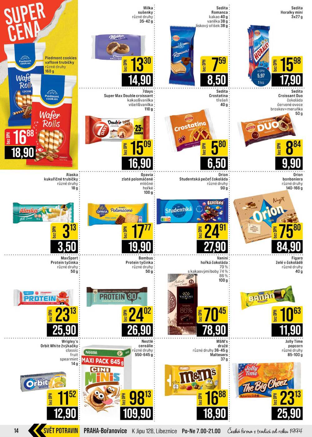 JIP Cash & Carry Brno, Praha, Ostrava, Jilemnice, Pardubice, Ostrava, Karlovy Vary, Olomouc a Zlín od 25.2. do 3.3.2026