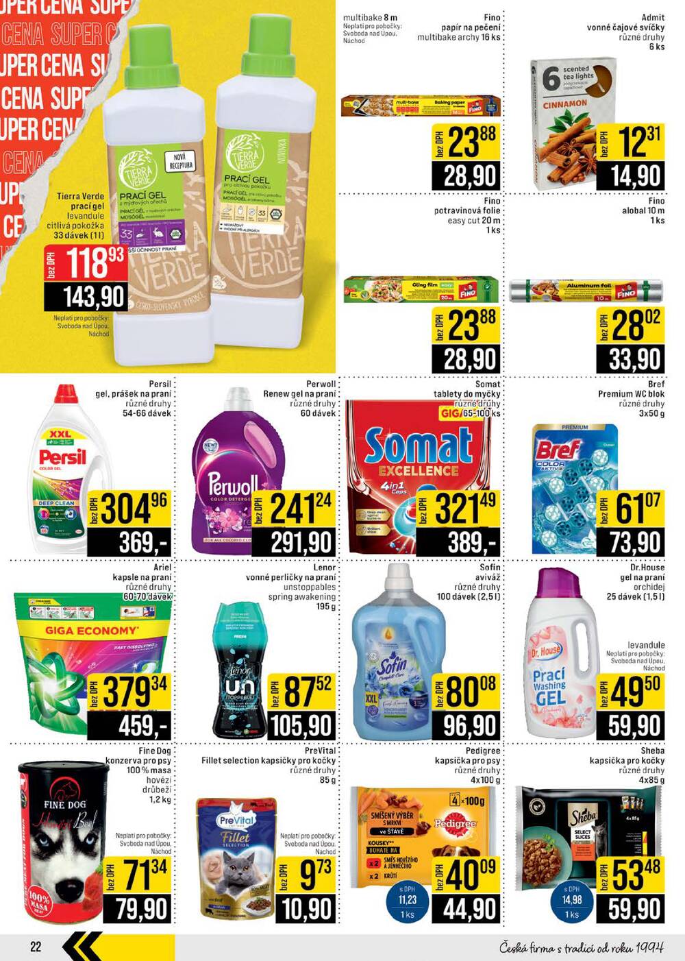 JIP Cash & Carry České Budějovice, Most, Náchod, Polička, Sušice a Svoboda nad Úpou od 25.2. do 3.3.2026