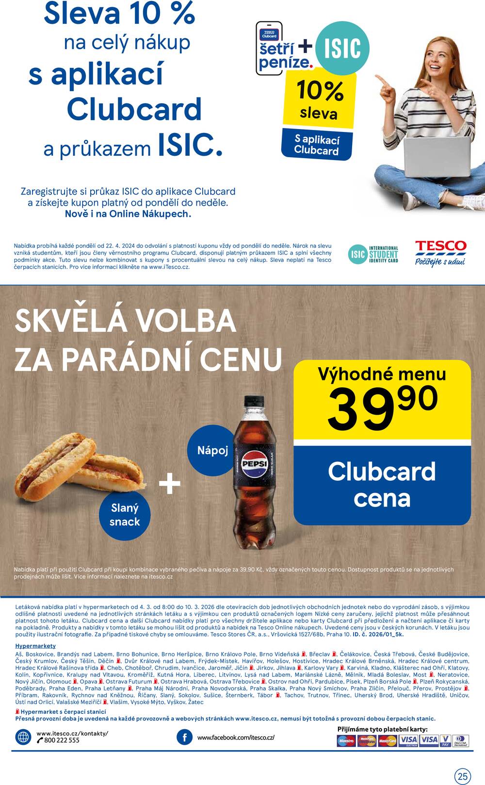Tesco malé hypermarkety od 4.3. do 10.3.2026
