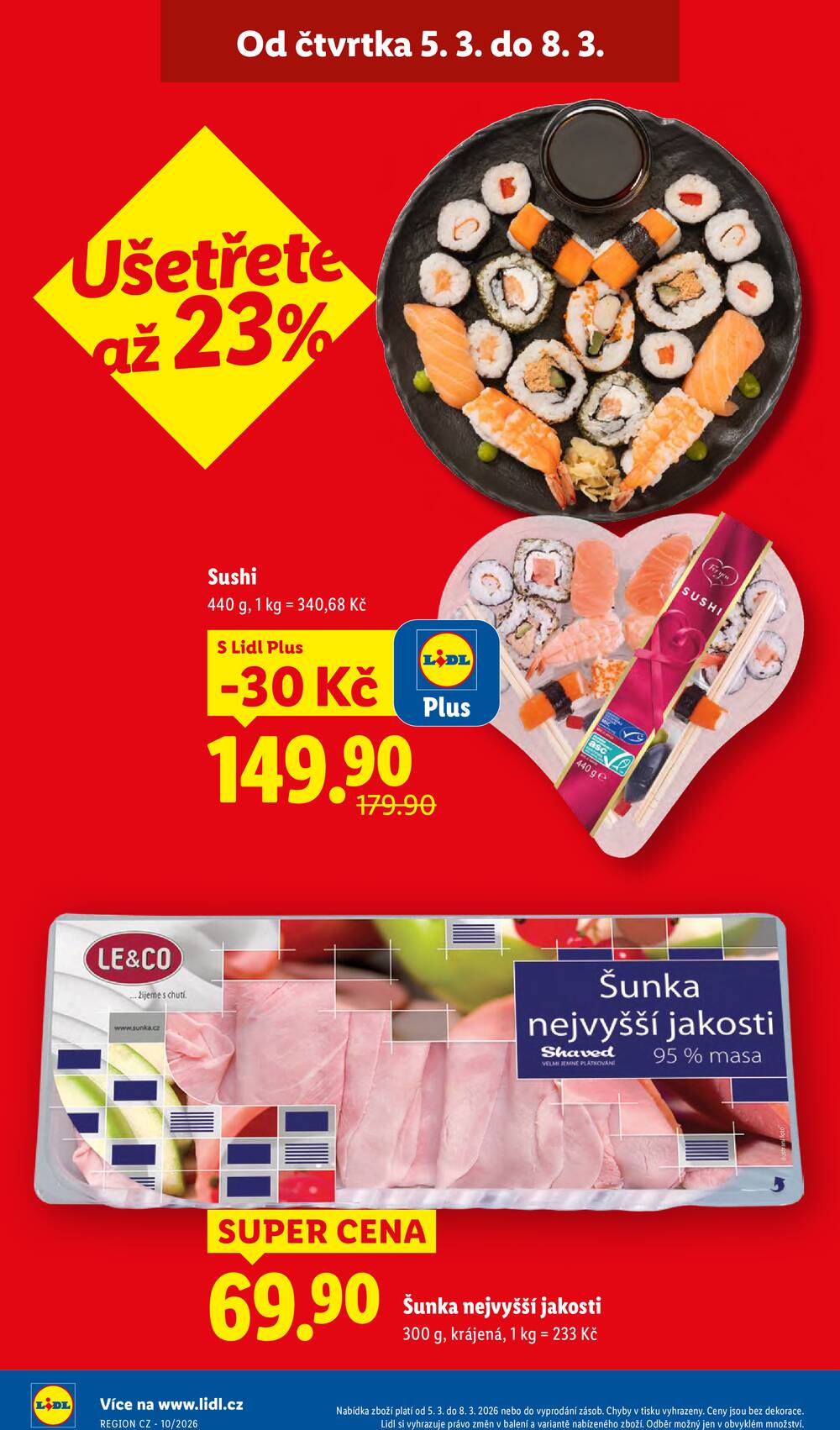 Lidl Čtvrtek od 5.3. do 8.3.2026