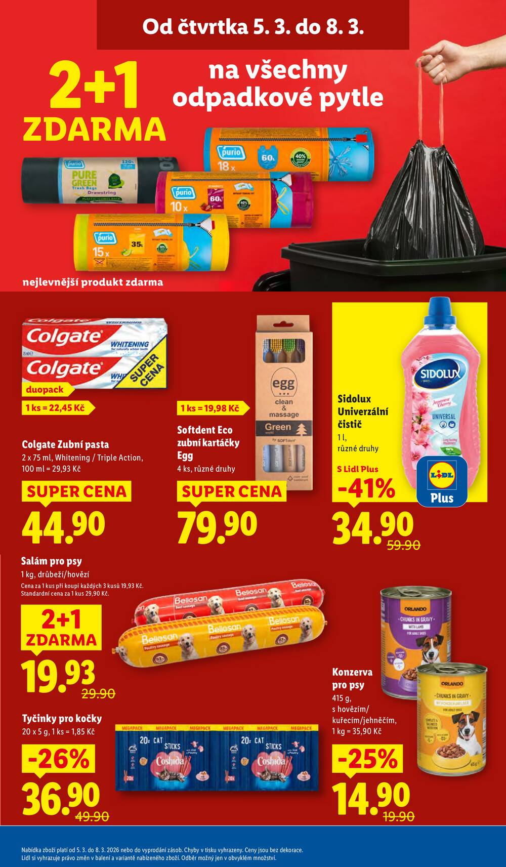 Lidl Čtvrtek od 5.3. do 8.3.2026