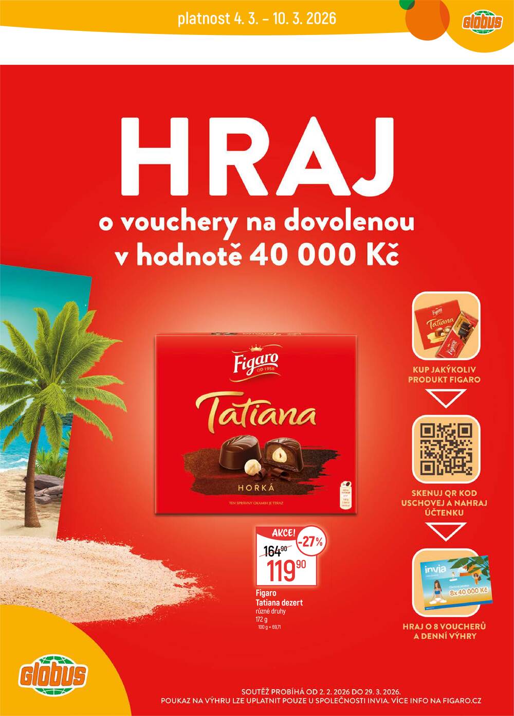 Akční leták Globus 4.3. - 10.3.2026 - Globus Praha - Centrum Černý Most