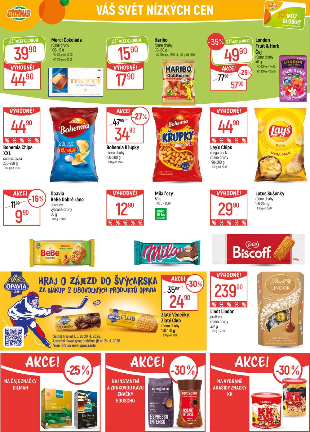 Akční leták Globus 4.3. - 10.3.2026 - Globus Praha - Zličín