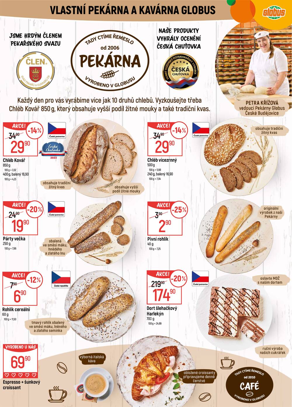 Akční leták Globus 4.3. - 10.3.2026 - Globus České Budějovice