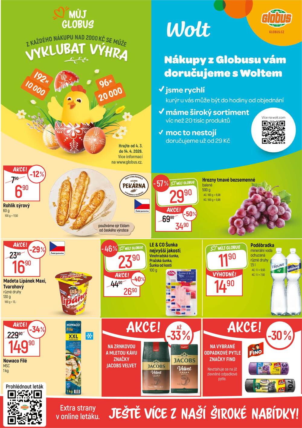 Leták Globus - Akční leták Globus 4.3. - 10.3.2026 - Globus Jenišov u Karlových Varů - strana 2