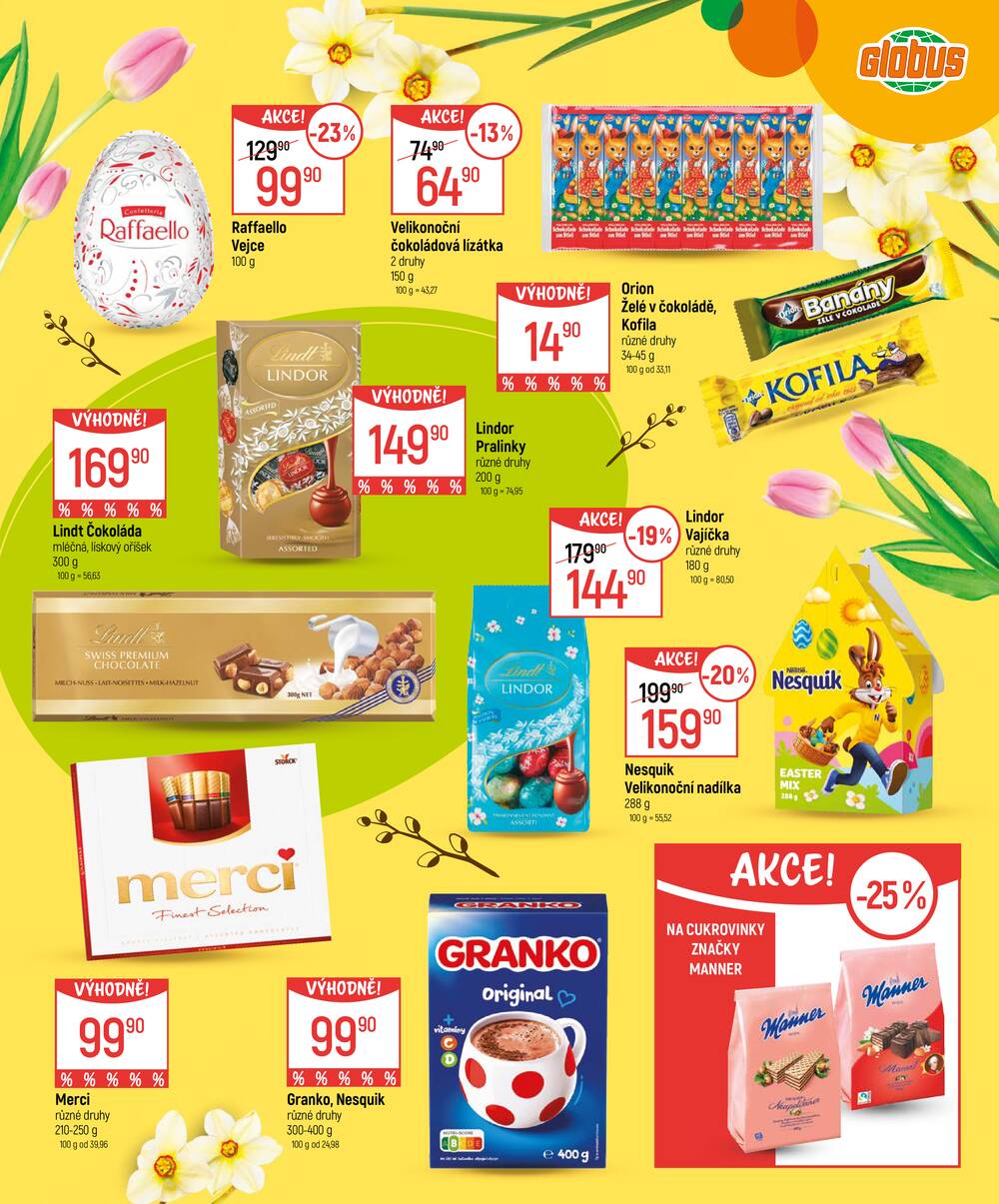 Akční leták Globus 4.3. - 5.4.2026 - Globus Pardubice