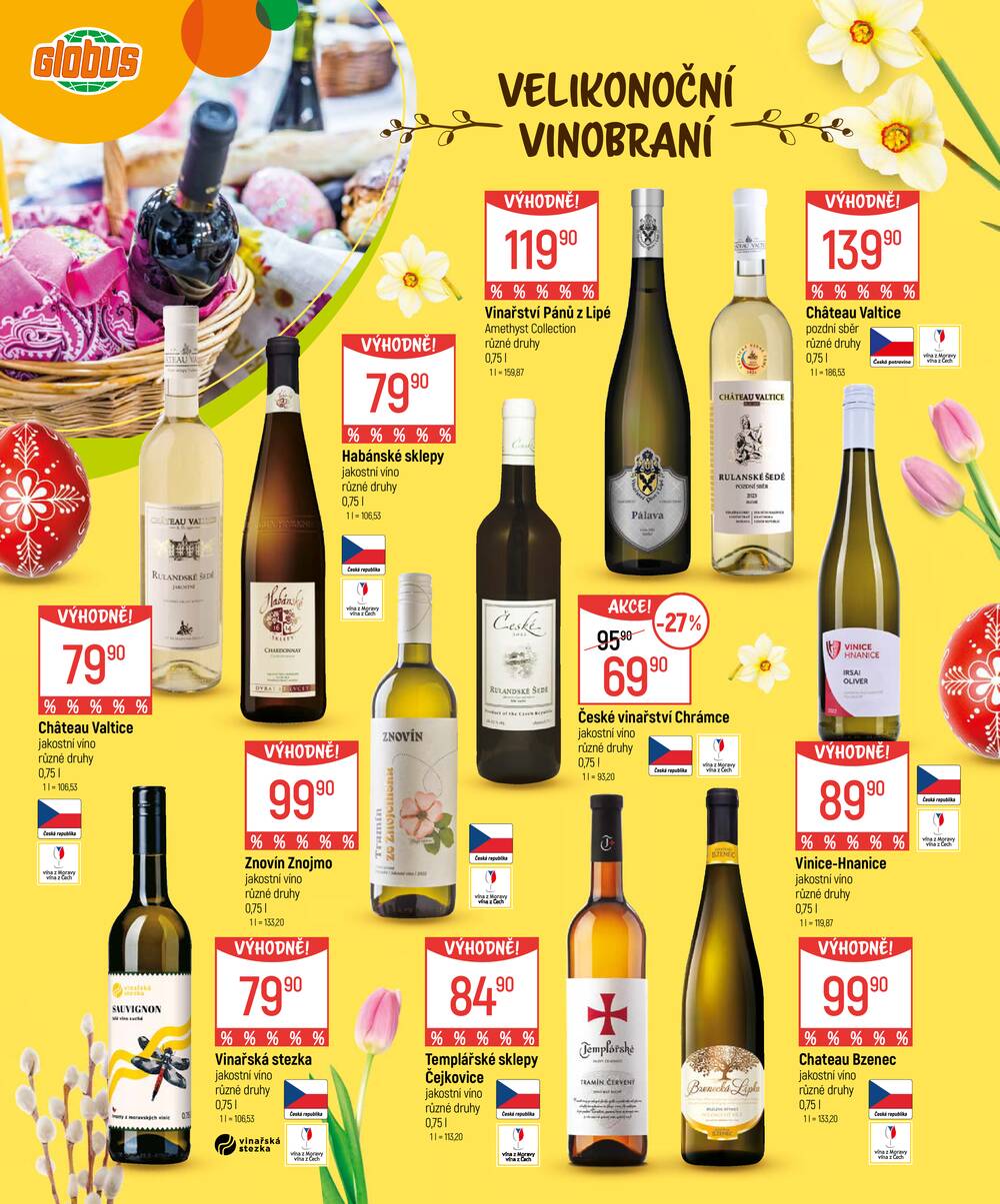 Akční leták Globus 4.3. - 5.4.2026 - Globus Pardubice
