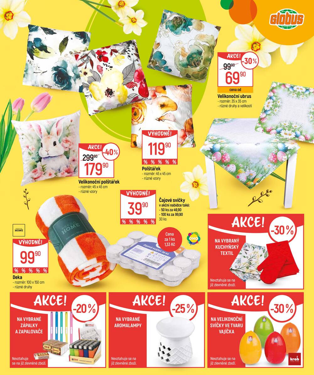 Akční leták Globus 4.3. - 5.4.2026 - Globus Chotíkov u Plzně