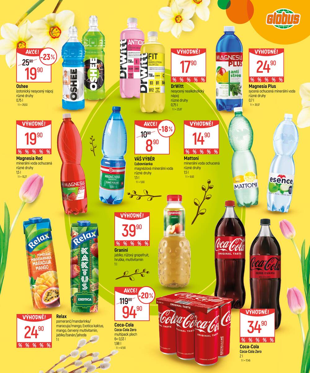 Akční leták Globus 4.3. - 5.4.2026 - Globus Chotíkov u Plzně