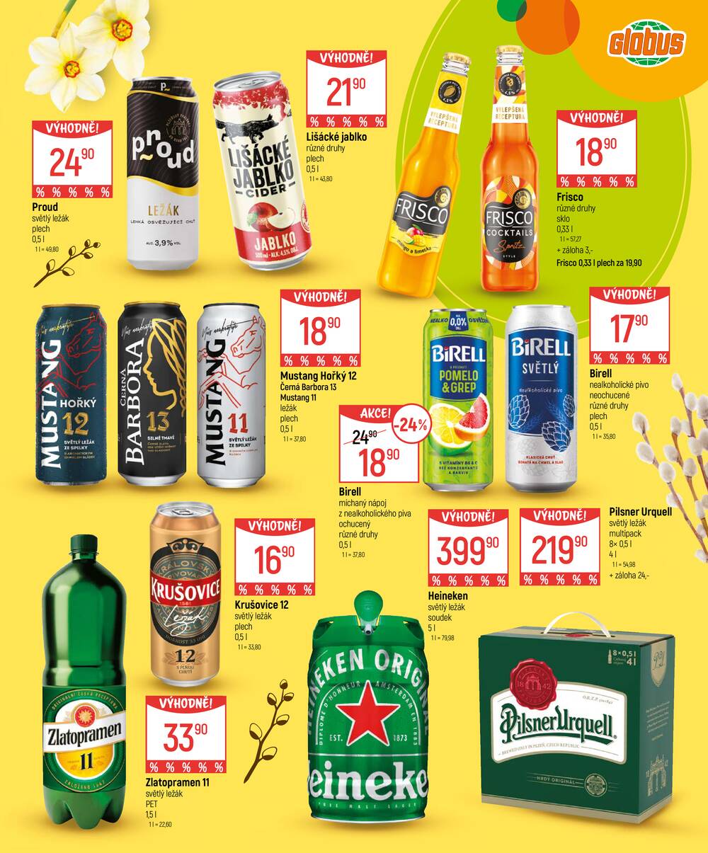 Akční leták Globus 4.3. - 5.4.2026 - Globus Chotíkov u Plzně