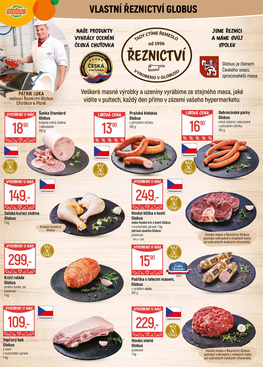 Akční leták Globus 4.3. - 10.3.2026 - Globus Chotíkov u Plzně