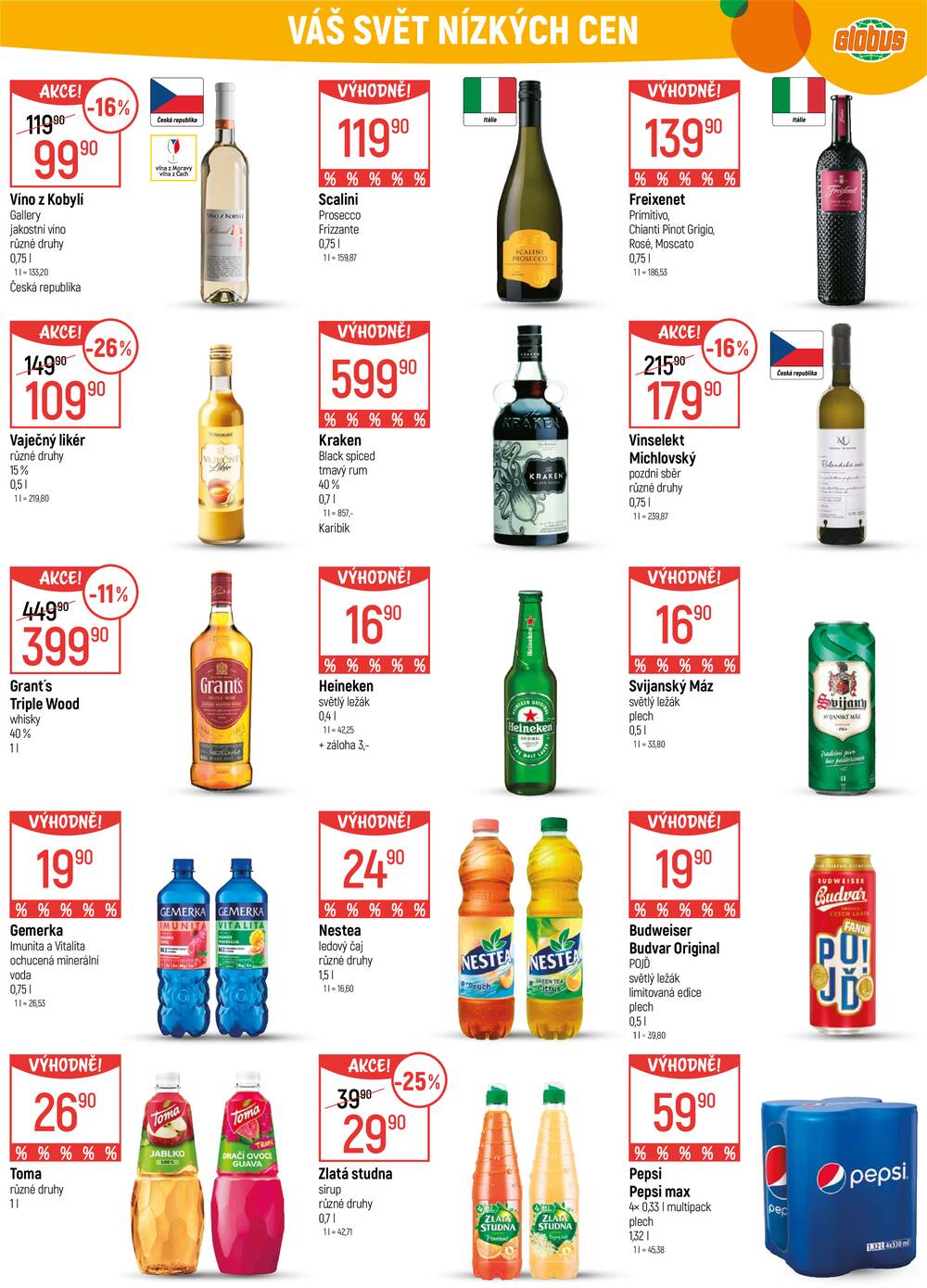 Akční leták Globus 4.3. - 10.3.2026 - Globus Brno Ivanovice