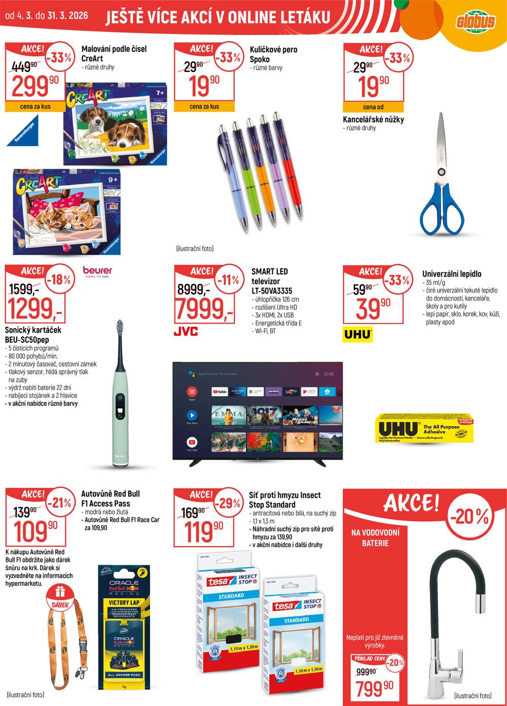 Akční leták Globus 4.3. - 10.3.2026 - Globus Brno Ivanovice